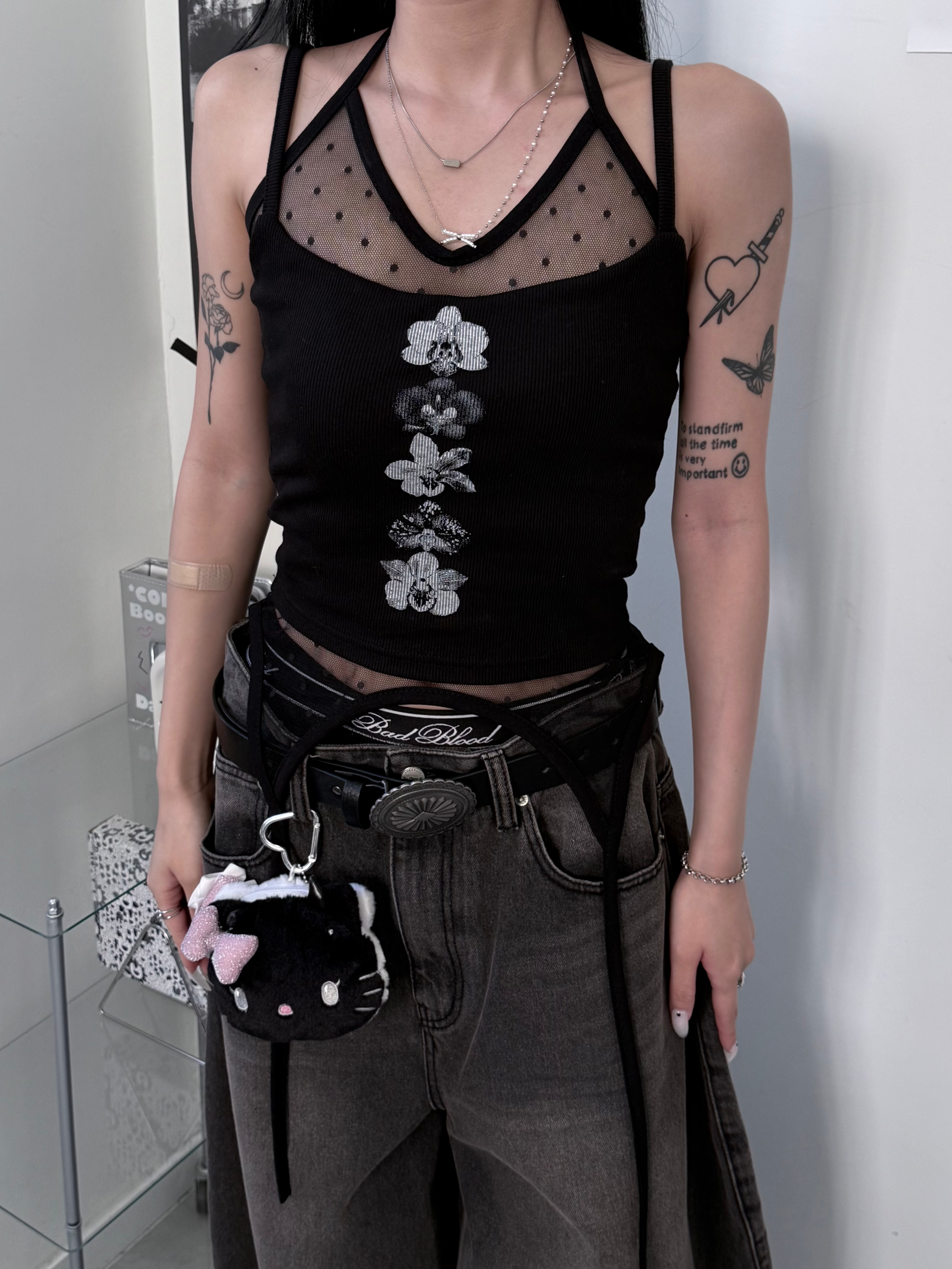 Hawaiian Flower Tank Top