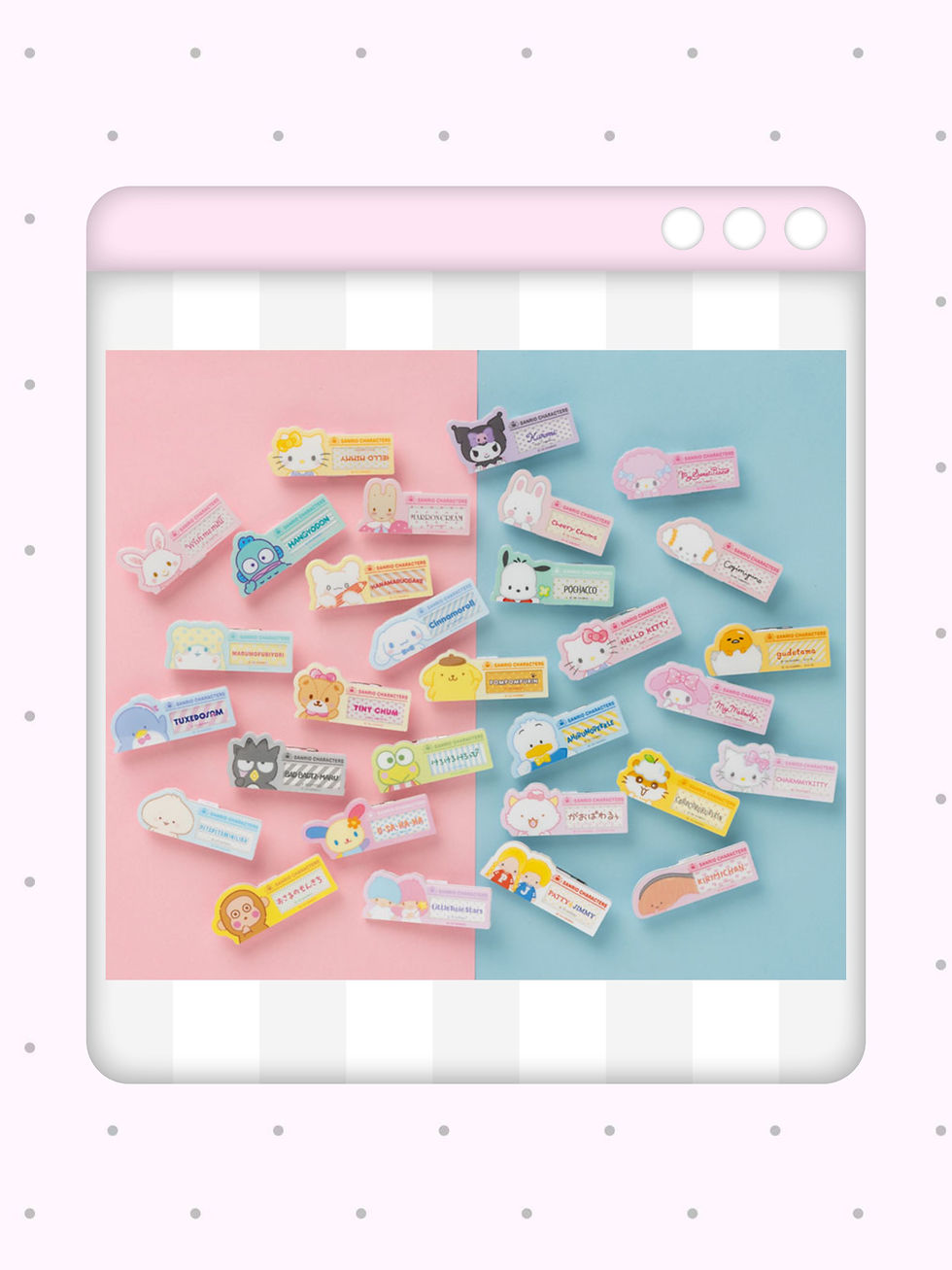 Thumbnail: [現貨] SANRIO ♡ 2025年角色大賞名牌扣針盲抽 確認款