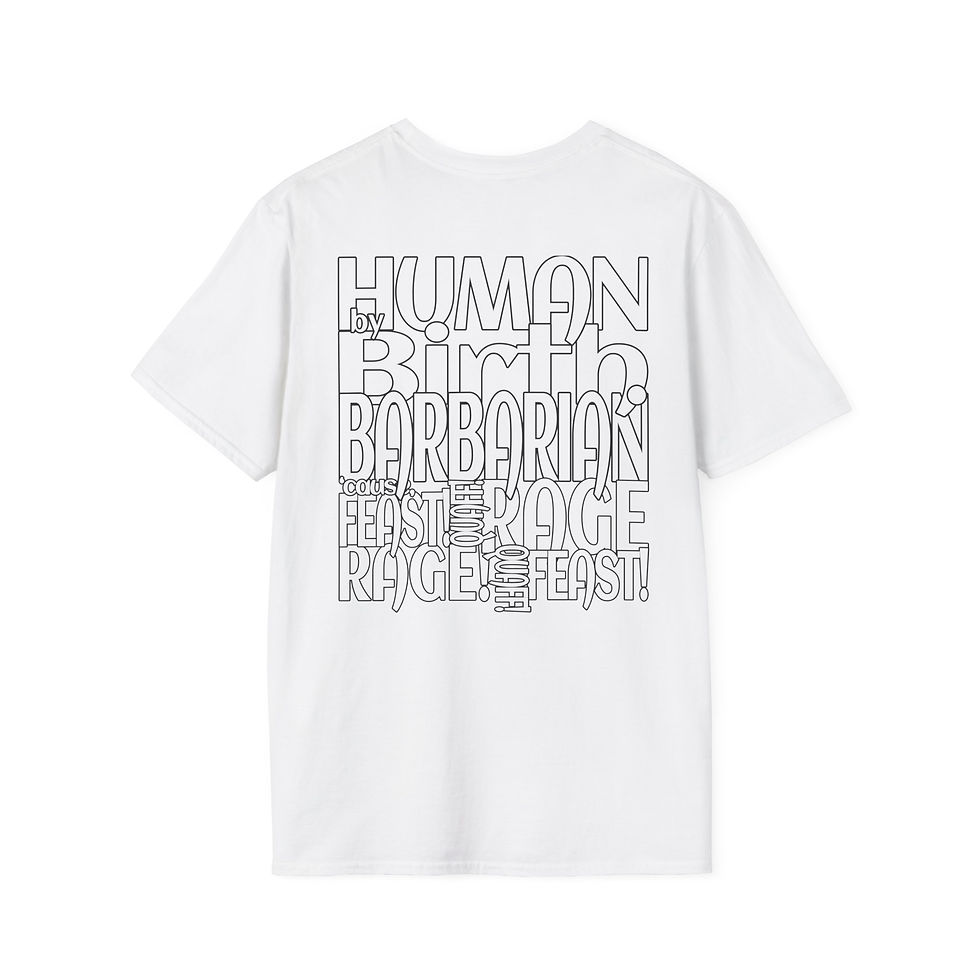 Thumbnail: Male Human (African) Barbarian Tee Shirt