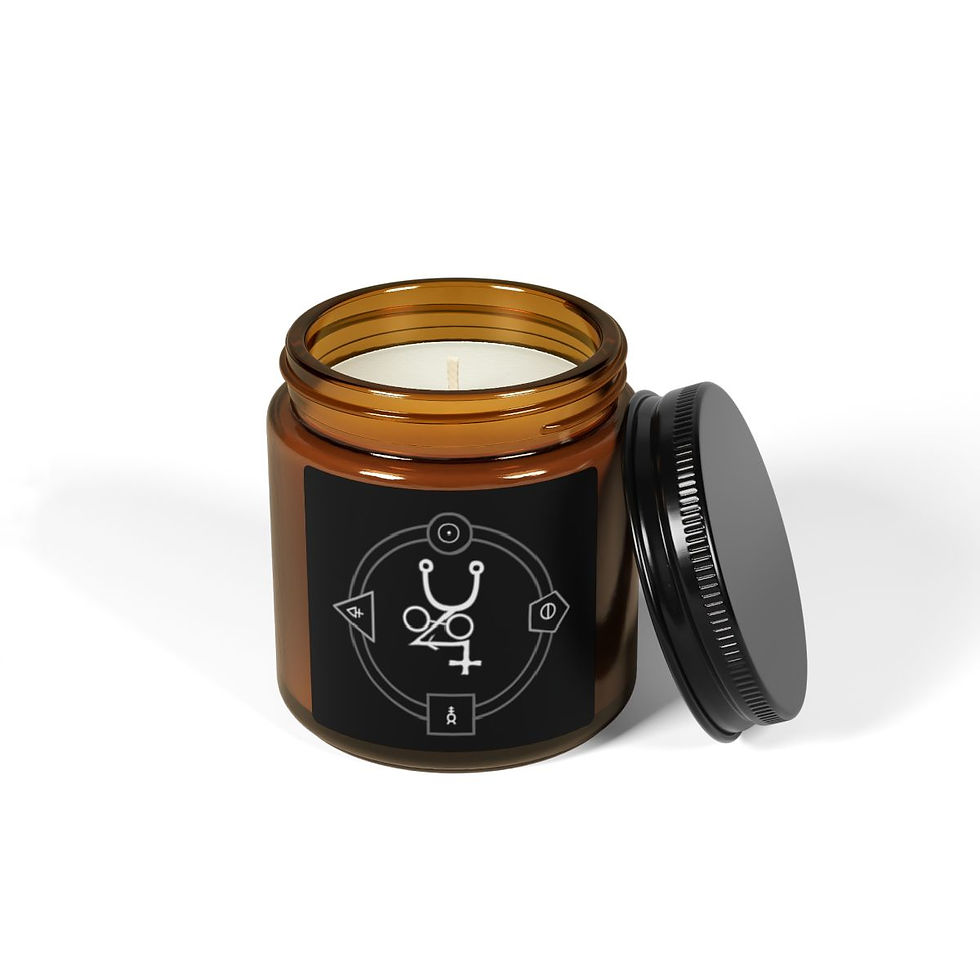 Thumbnail: The Seal of Sevko - Scented Soy Candle (Amber Jar)