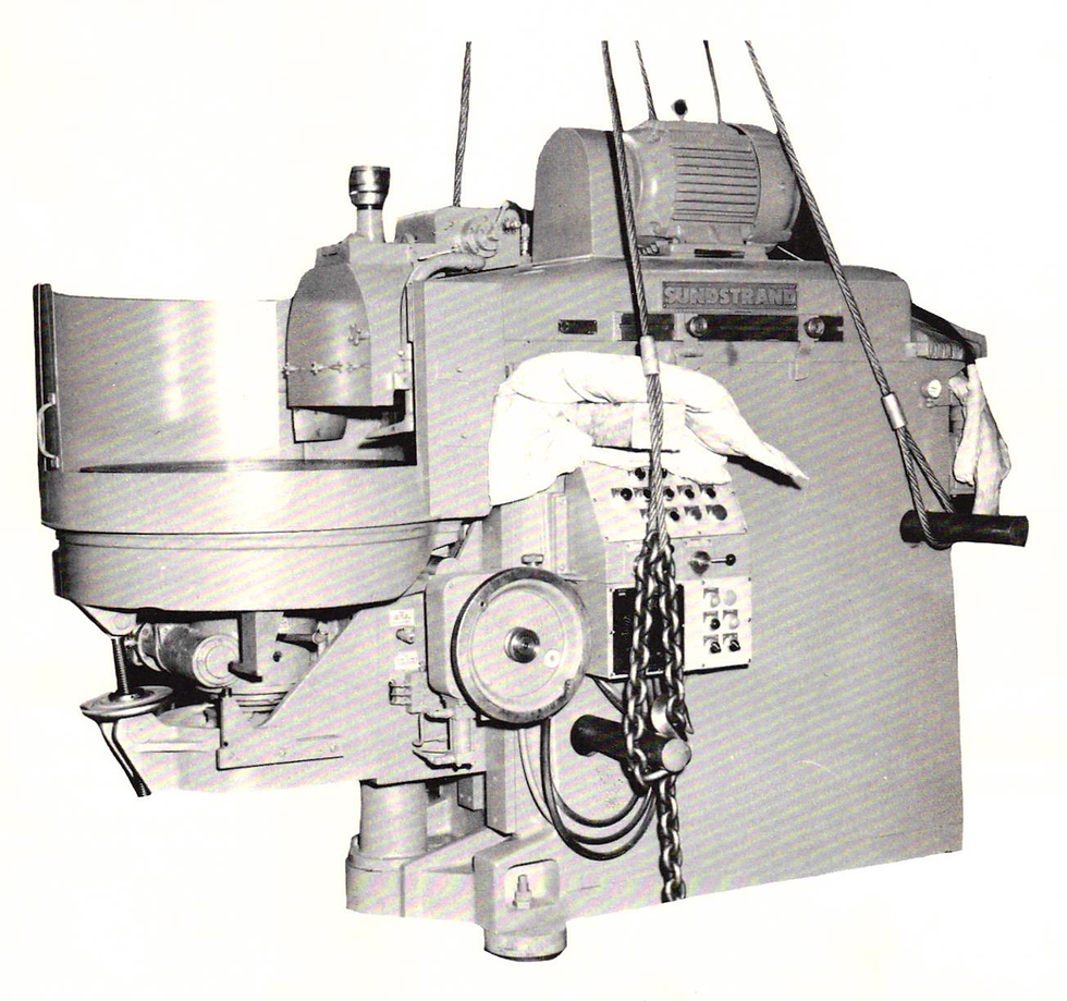 Arter Model H being lifted to move