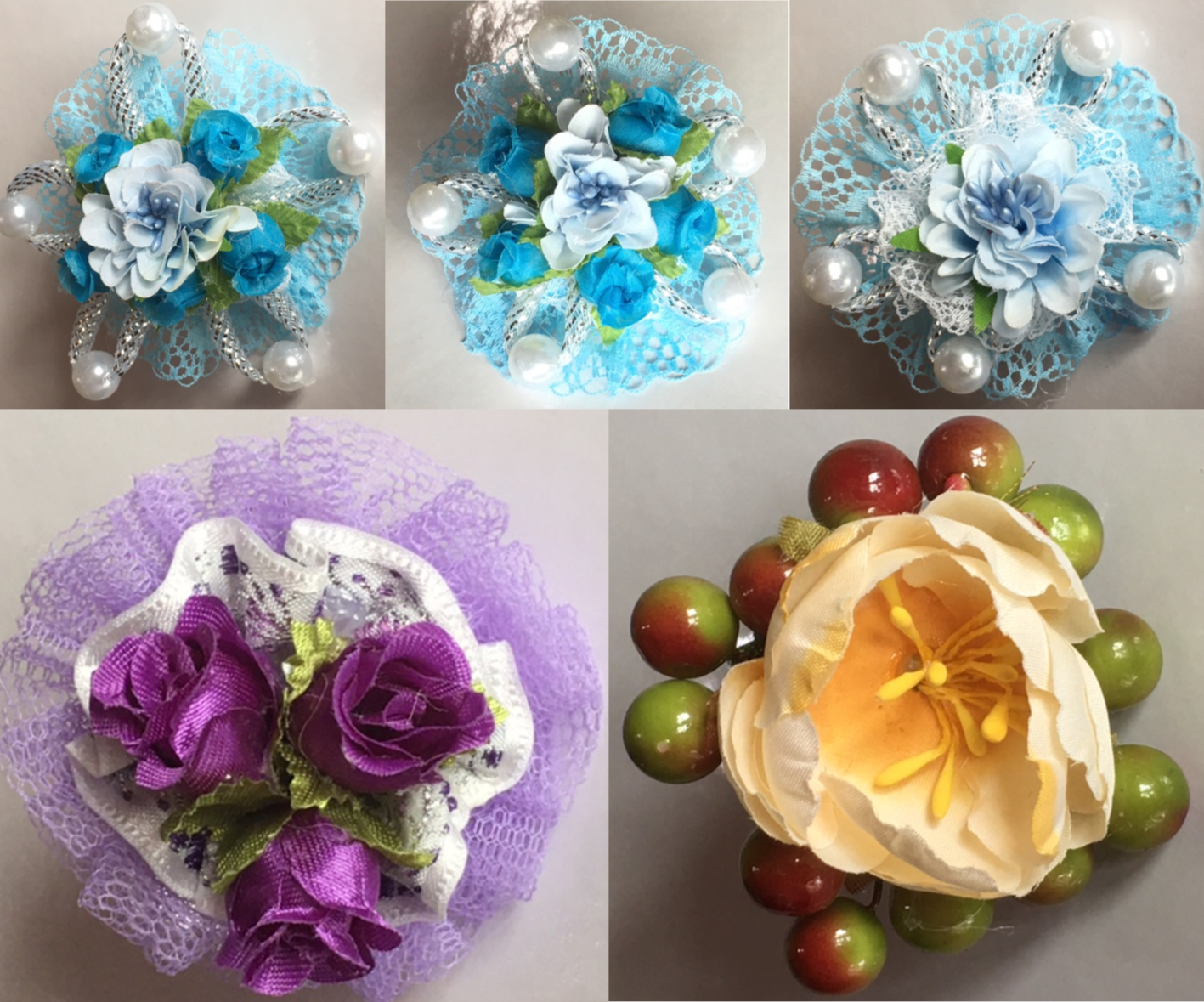 Haargummi mit Blumen