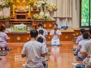 อบรมเตรียมพร้อม กาย-ใจ เข้าพิธีอุปสมบทพระภิกษุสามเณร