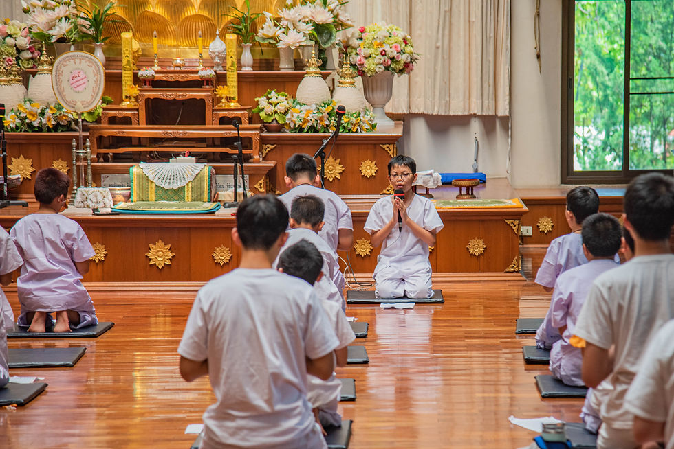 อบรมเตรียมพร้อม กาย-ใจ เข้าพิธีอุปสมบทพระภิกษุสามเณร 