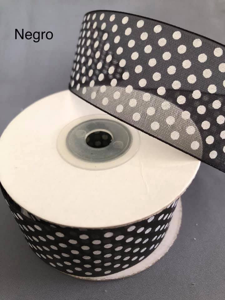 Miniatura: Liston organza con puntos