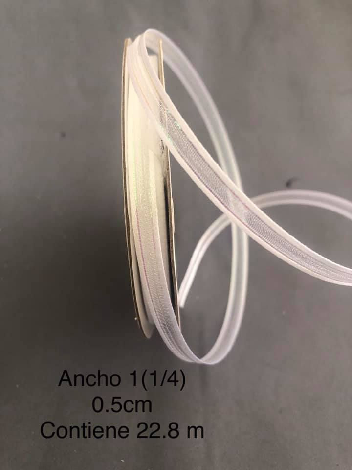 Miniatura: Organza con satin y filo irridiscente