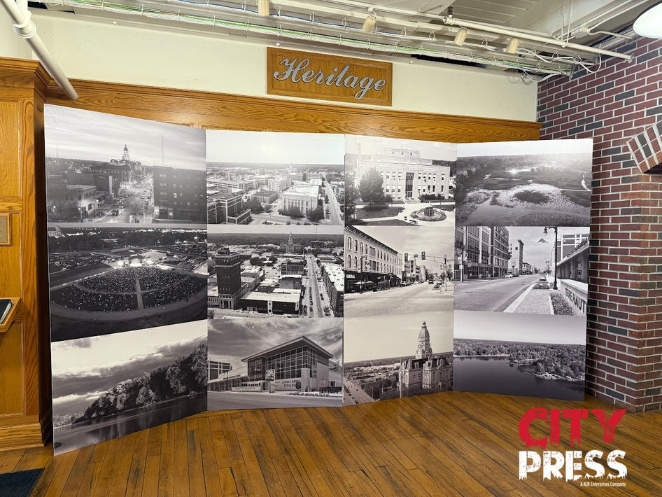 custom folding poster showcasing older images