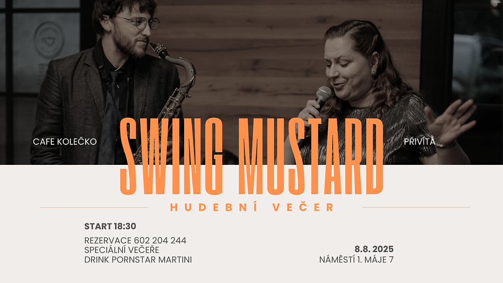 Hudební večer v Kolečku se SWING MUSTARD