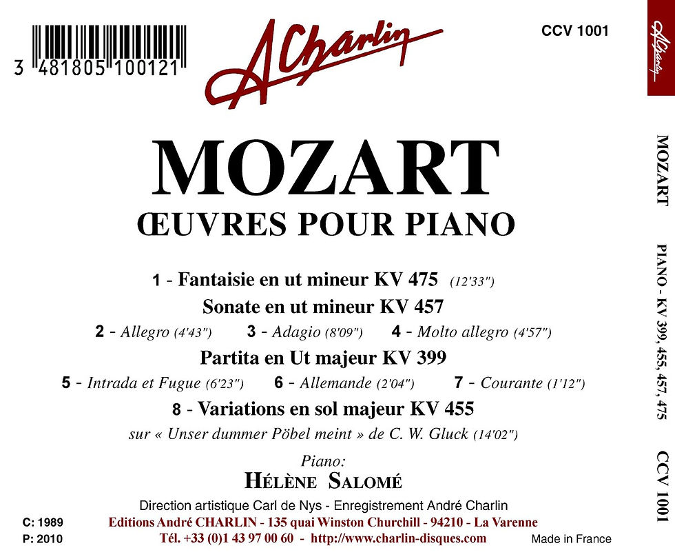 Thumbnail: Wolfgang Amadeus Mozart on piano [Digital] CCV1001
