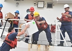 Coast Guard Ferries Medicine from St Thomas to St. Croix