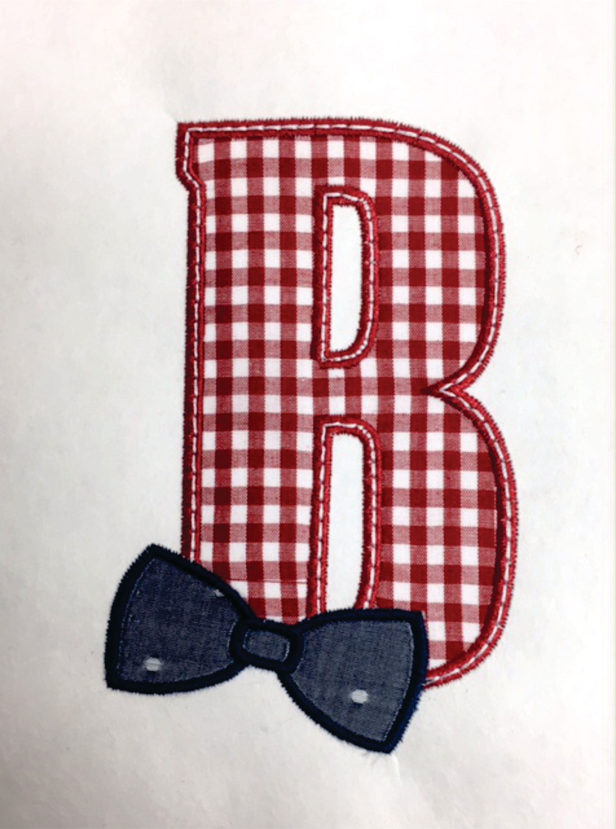 BowTie Letter Applique