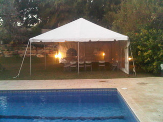 הקמת אוהל שגרירות הודו הרצליה פיתוח