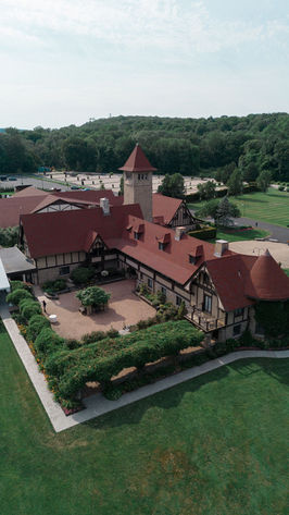 Saint Clements castle Portland Connecticut aerial view 