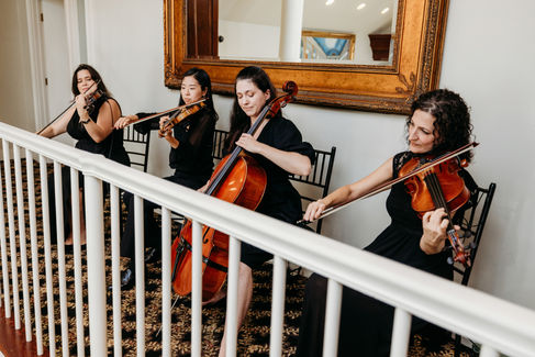 string quartet performing for wedding at The Woodwinds in Branford, CT