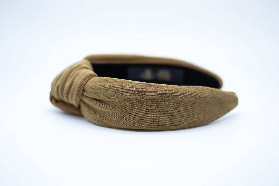 Thumbnail: Textured Knit Headband-taupe