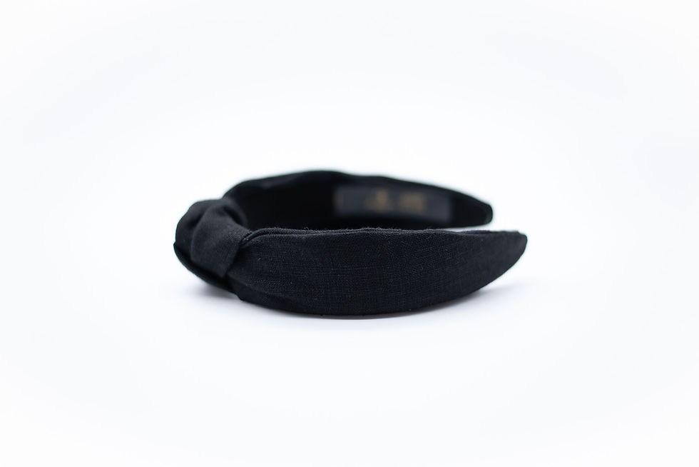 Thumbnail: Linen Headband-black