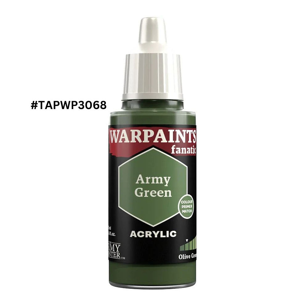 The Army Painter: Warpaints Fanatic - Army Green #TAPWP3068 - precision-tcg.com