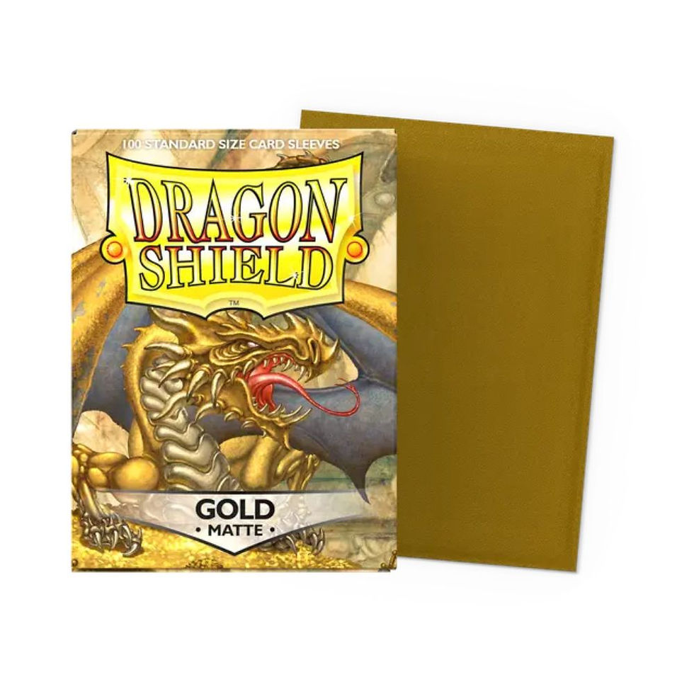 Dragon Shield Sleeves: Standard Matte - Gold 100CT