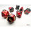 Thumbnail: Chessex #20633 Gemini Mini 7 Die Set Black Red/Gold - precision-tcg.com