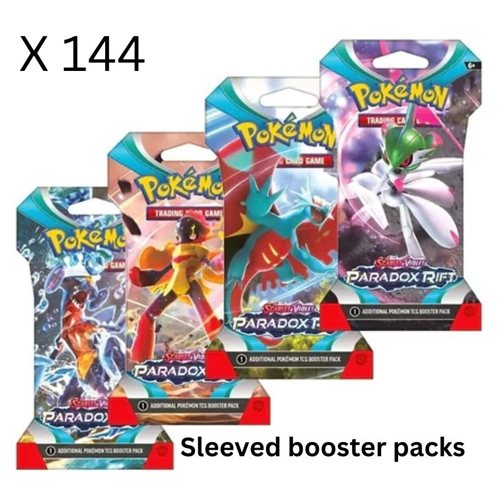 Pokemon Paradox Rift Sleeved Booster Case 144 count -SV4 - Precision TCG