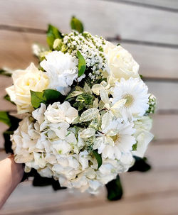 Bouquet rond blanc