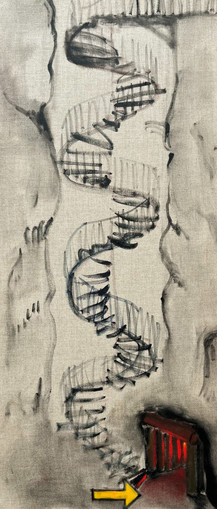 Hell (Wieliczka), oil on linen, 40 x 90 cm, 2022.jpeg