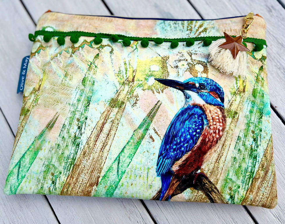King Fisher Design Zip Pouch