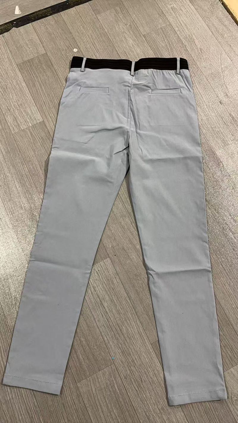 Miniatura: Casual Suit Pants Mens City Work Cotton Trousers Breathable Elastic Waist Pants 