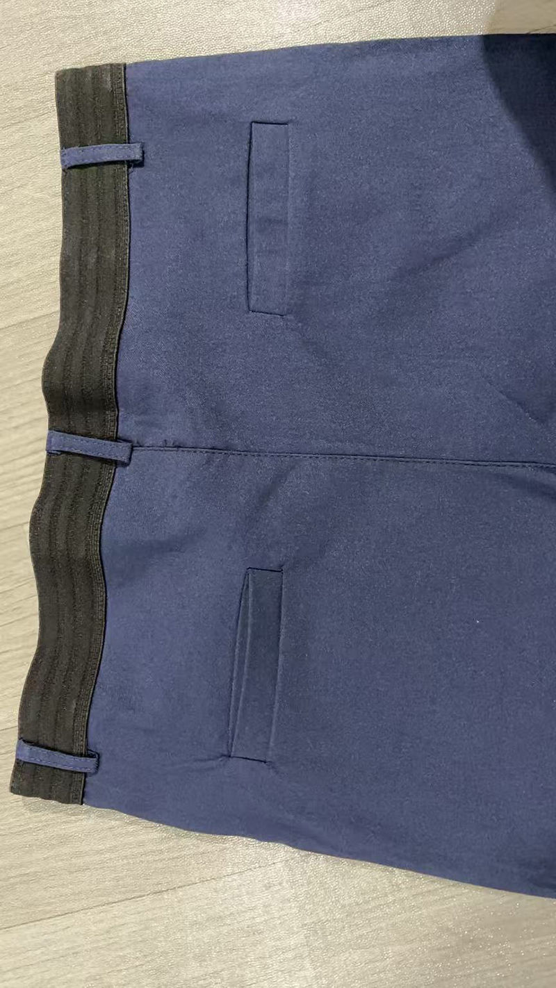 Miniatura: Casual Suit Pants Mens City Work Cotton Trousers Breathable Elastic Waist Pants 