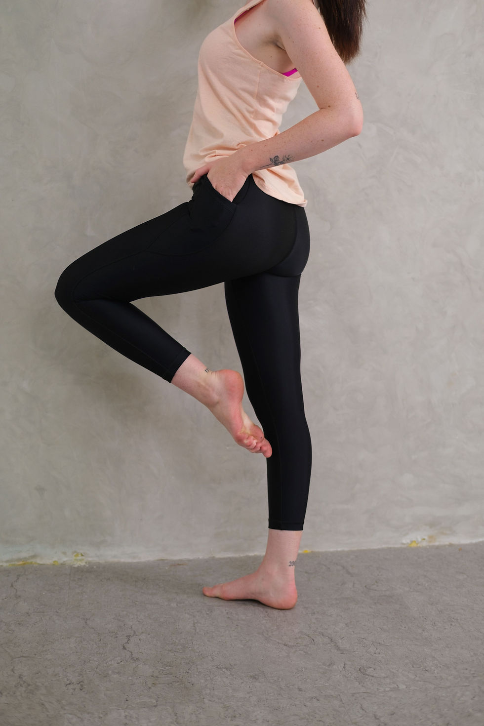 Thumbnail: 7/8 High waisted Allure Leggings - Black