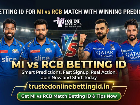 Get trusted betting ID for MI vs RCB match with winning prediction
