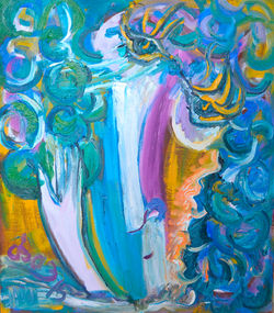 Girl With A Flower (number 2) 70х80cm