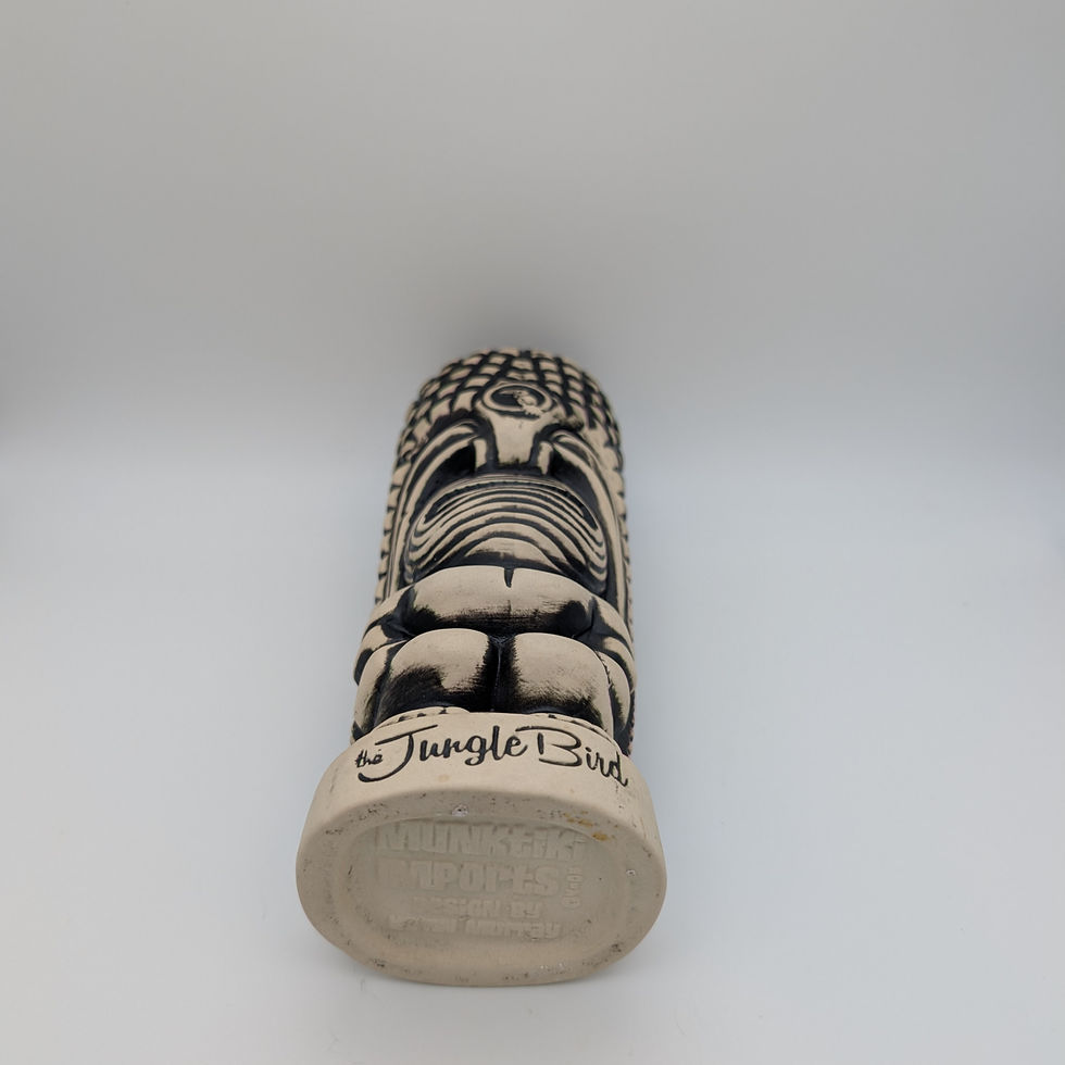 Thumbnail: The Jungle Bird Sacramento Tiki Mug, Bone & Black