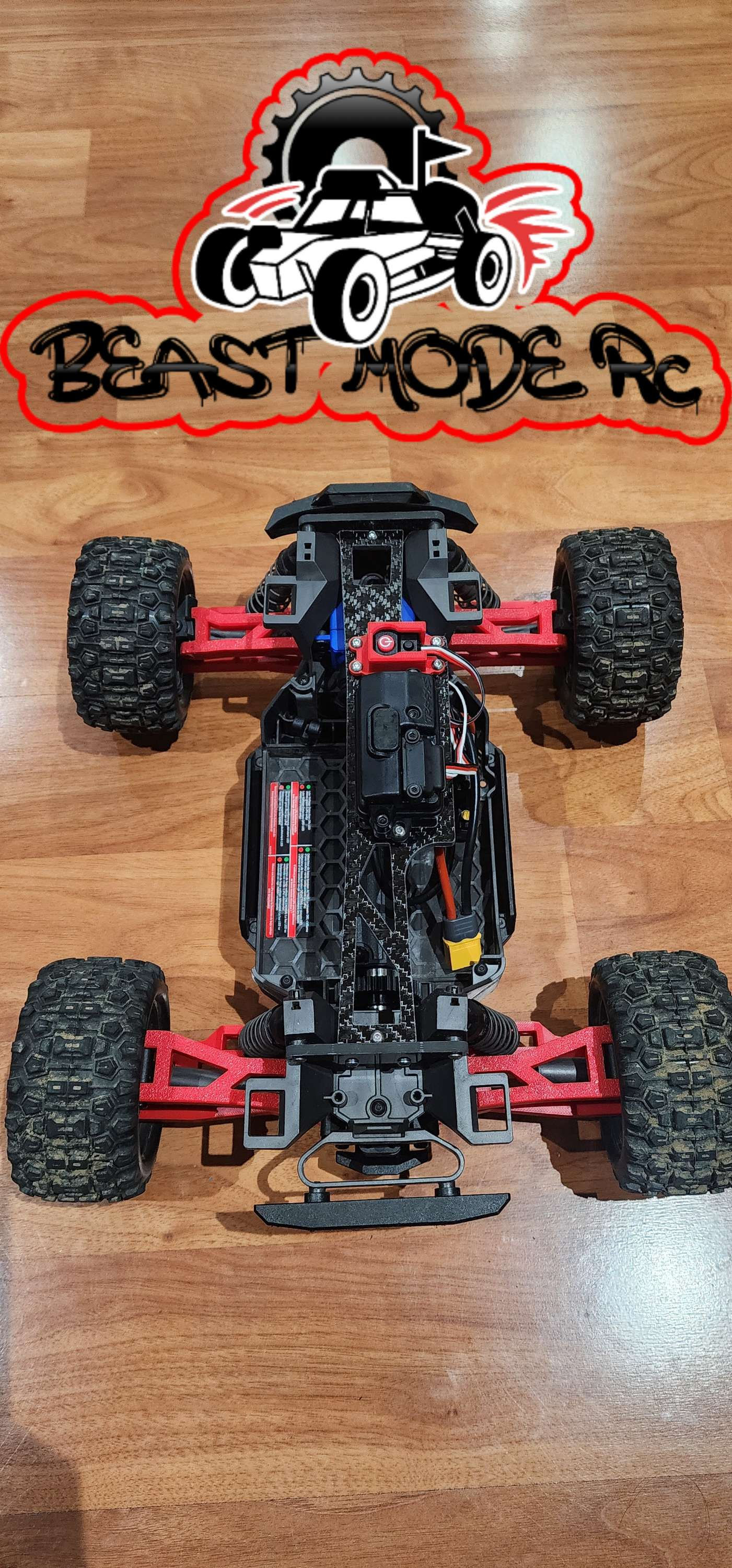 Fits Traxxas Mini Maxx Carbon FiberTop Brace For Receiver Box 