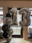 Miniaturbild: Ballonbouquet mit Folienzahlen