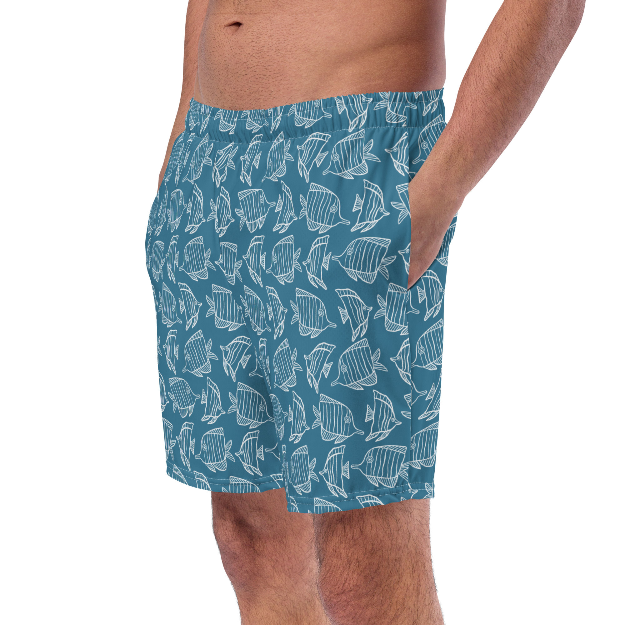 'Exotic Silhouette' Recycled Swim Trunks
