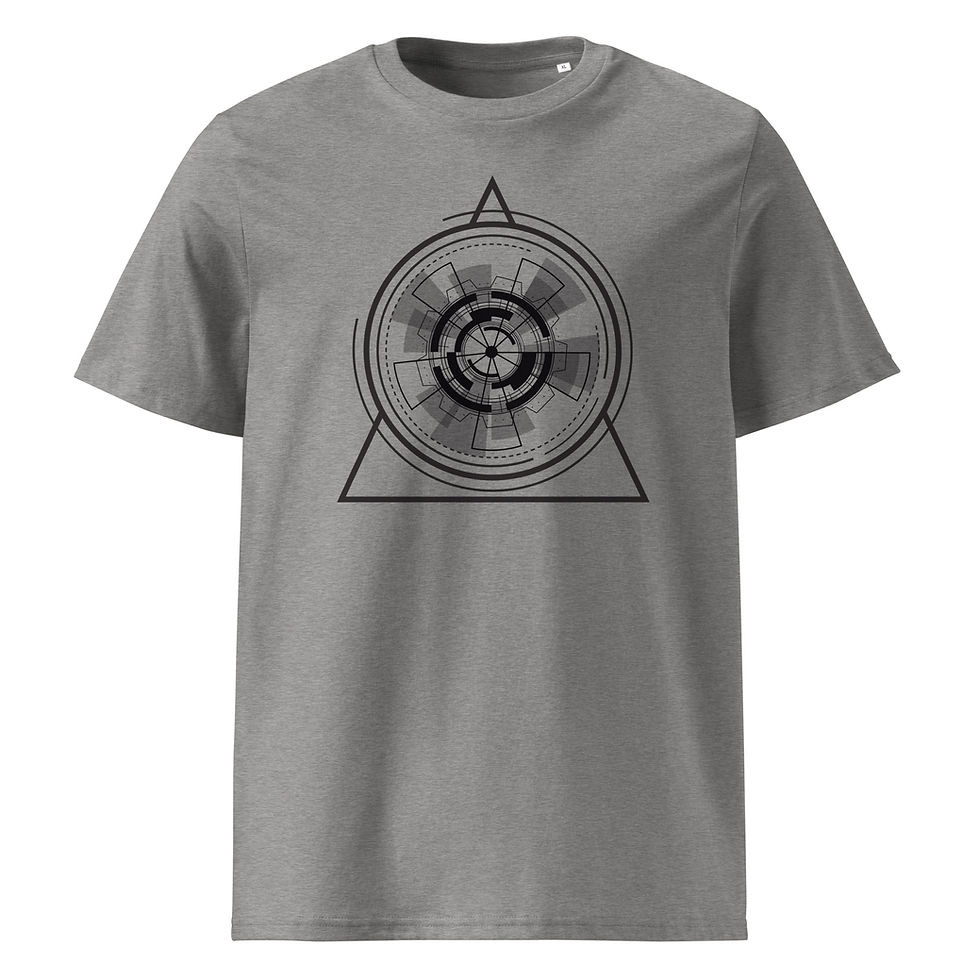 Thumbnail: 'Gateway' unisex organic ribbed neck t-shirt