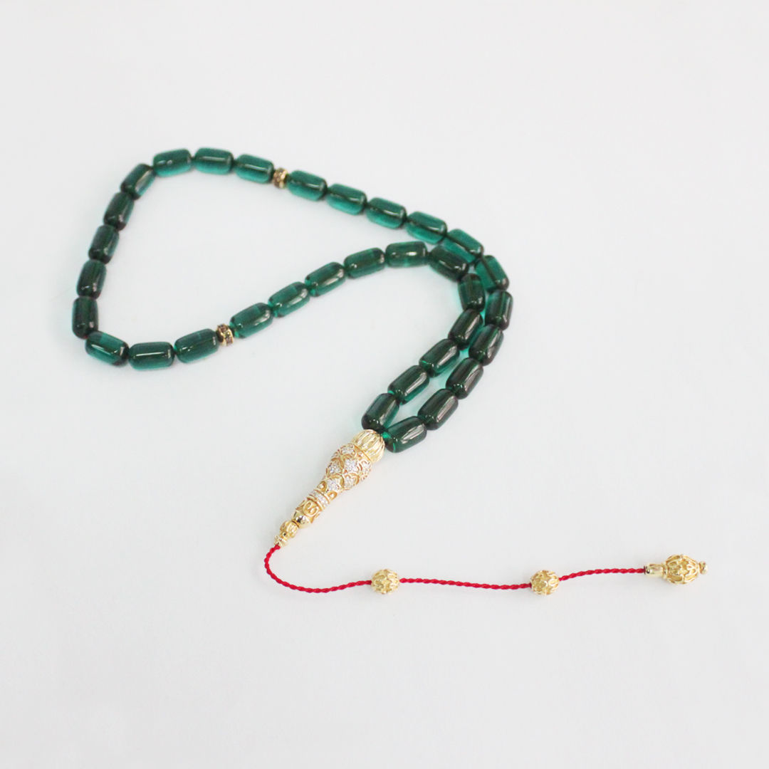 Sıkma Kehribar Tesbih