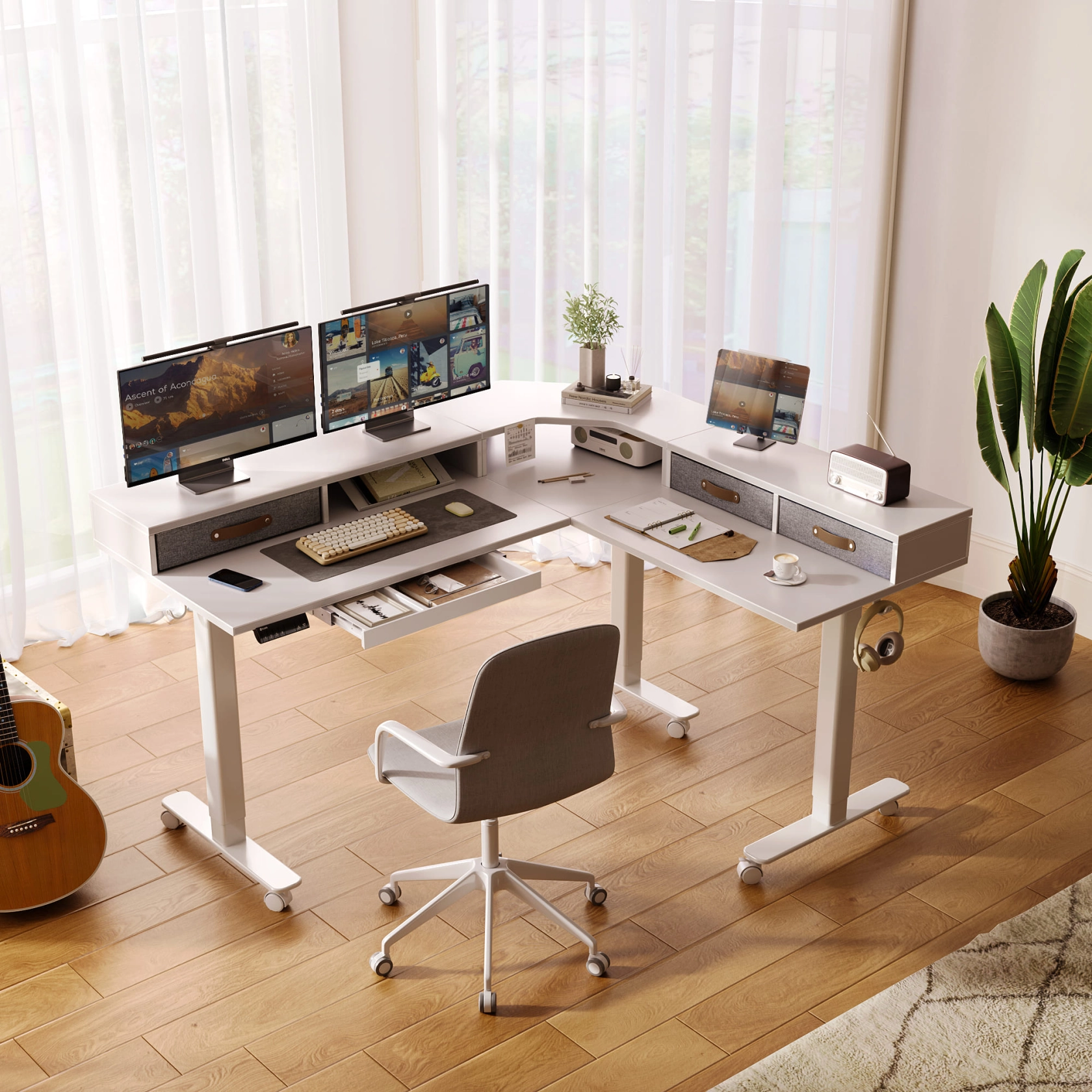 CLAIKS Standing L Desk