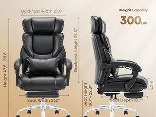 COLAMY Remote Office Chair with Retractable Footrest - For less than $200