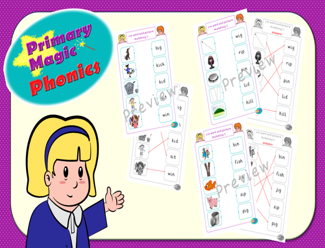 Phonics worksheet preview