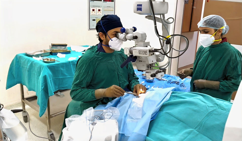eye surgery by eye surgeron Dr. Mayank Bansal