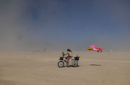a ride across the sands
