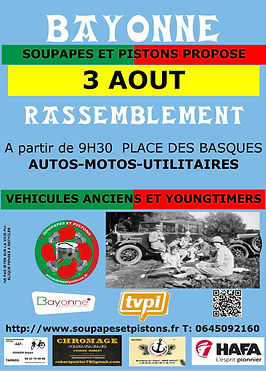 Rassemblements voitures anciennes à Bayonne-AOUT-2025