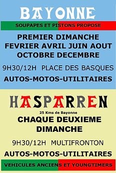 AFFICHE DOUBLE VERTICALE BAYONNE-HASPARREN