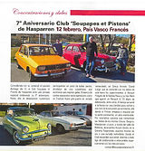 anniversaire Soupapes et pistons Hasparren Bayonne Aniversario en Païs Vasco