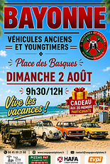 affiche rassemblement aout 2026 soupapesetpistons bayonne