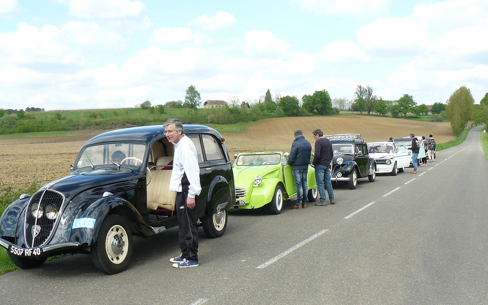 Soupapes et pistons Hasparren sortie avec Dynamic auto retro en Armagnac 24-4-16 (73)