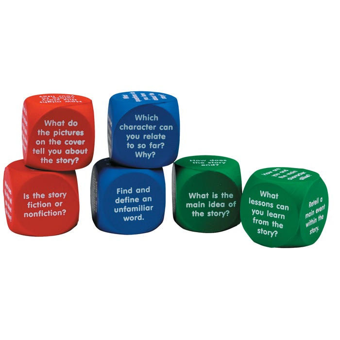 Reading Comprehension Foam Dice edaids
