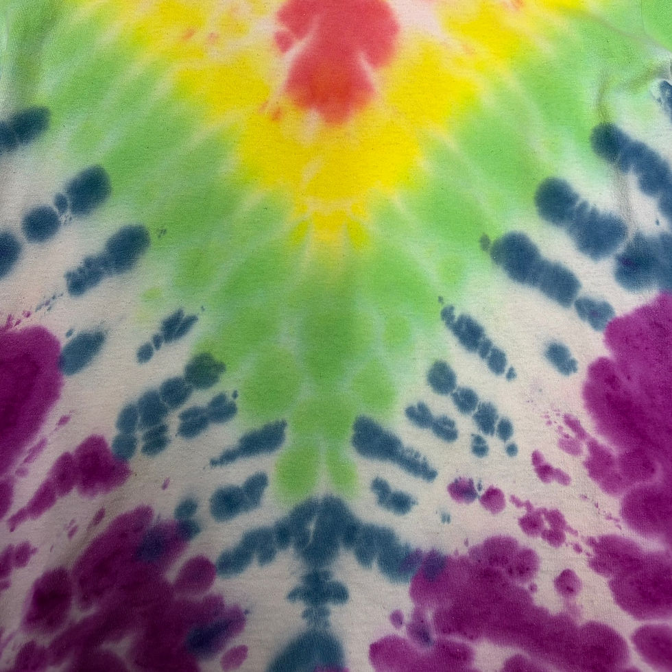 サムネイル： Rainbow Colors Tie-Dye T-Shirt